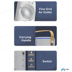 Double Ended Spray Fan AC Mini AC For Room Cooling | Mini Cooler Air Cooler Portable Air Conditioners For Home Office Artic Cooler 3 In 1 Conditioner Mini Air Cooler Mini Cooler Air GenzVybs