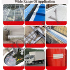 Leakage Repair Waterproof Tape for Pipe Leakage Roof Water Leakage Solution Aluminium Foil Tape Waterproof Adhesive Tape Sealing Duct Rubber Tape for Leakage 5CM*5M Pack Of 2 , Silver GenzVybs