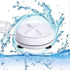 Mini Washing Machine Turbine Washing Machine Washing Machine Door Hinge Ultrasonic Lightweight Turbo Washer with USB Cable - for Home Camping Dorms Business College Rooms GenzVybs