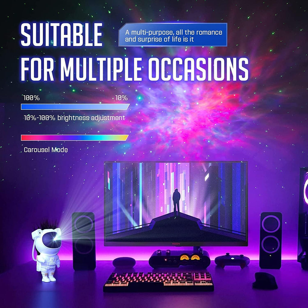 Astronaut Galaxy Projector - Galaxy Light Projector for Bedroom | Astronaut Projector Light | Space Projector Light for Bedroom | Galaxy lamp Light | Astronaut Light | Star Projector Night Light GenzVybs